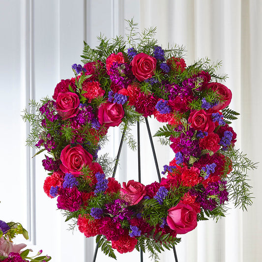 Calming Colors Wreath –  Carisma Florists, Mississauga ON