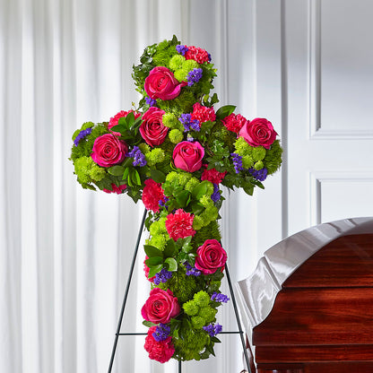 Tribute Rose Floral Cross –  Carisma Florists, Mississauga ON