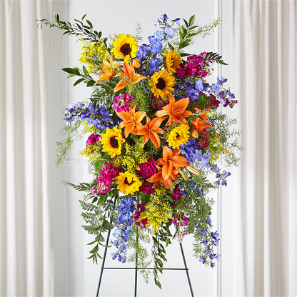 Sunlit Memories Standing Spray (Standard) –  Carisma Florists, Mississauga ON