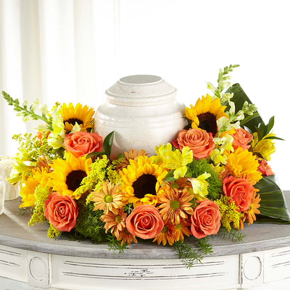 Faithful Sunflower Cremation Adornment –  Carisma Florists, Mississauga ON