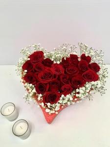 RED ROSES HEART –  Carisma Florists, Mississauga ON
