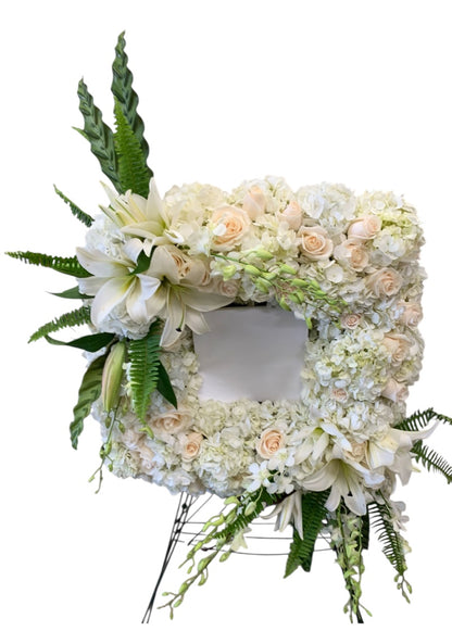 SQUARE WREATH –  Carisma Florists, Mississauga ON