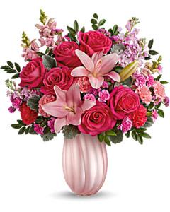 Bouquet de tourbillons roses