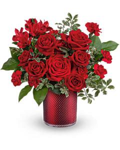 Teleflora's Radiant Crimson Bouquet