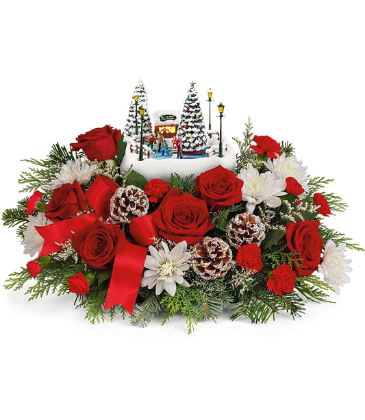 Thomas Kinkade's Skate into the Holidays Bouquet