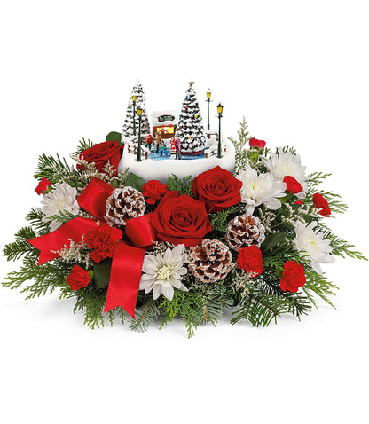 Thomas Kinkade's Skate into the Holidays Bouquet