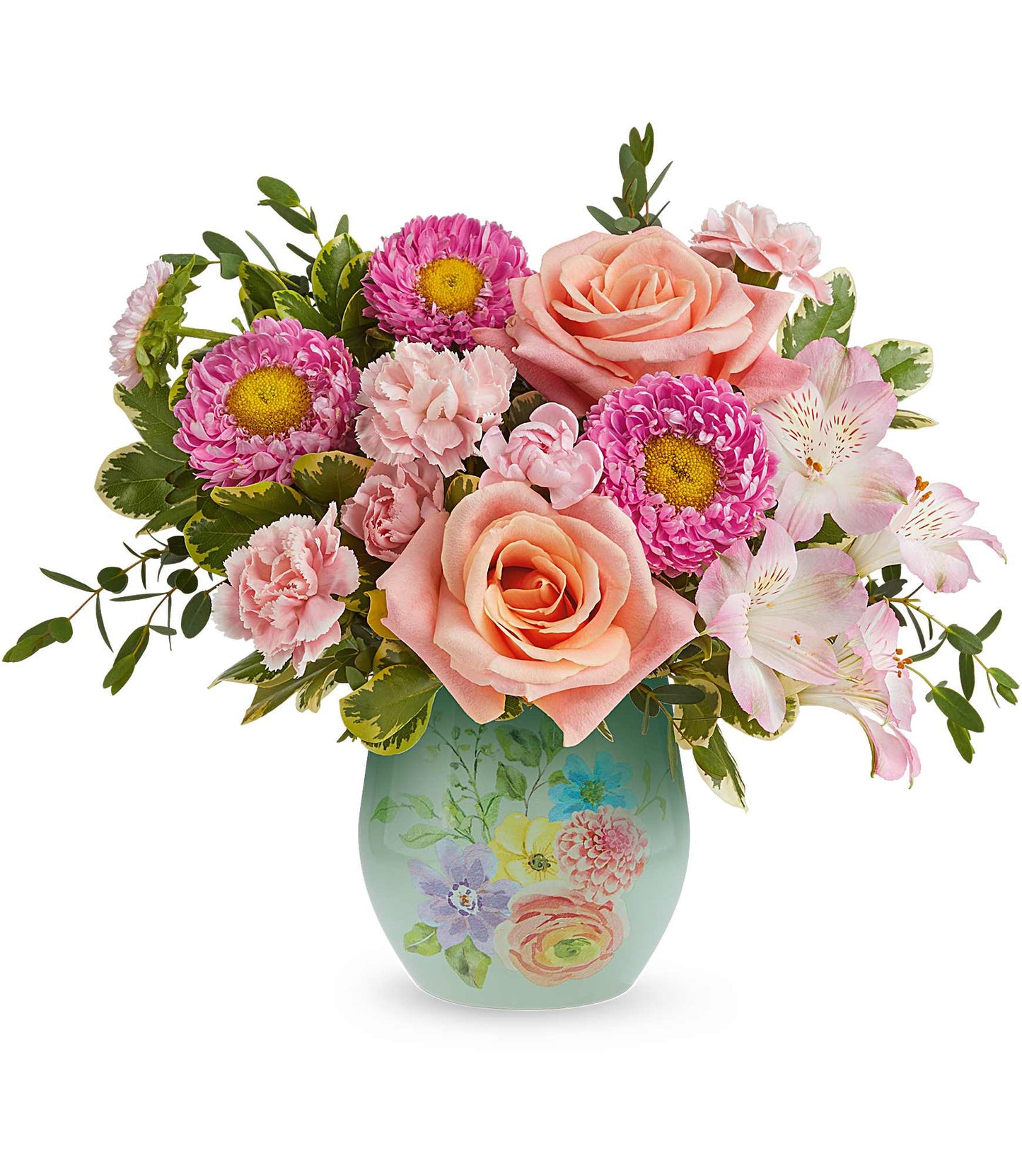 Watercolor Garden Bouquet