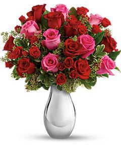 Bouquet True Romance de Teleflora avec roses rouges