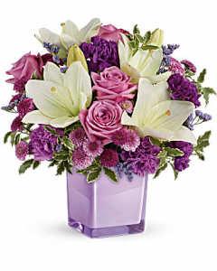 Bouquet violet agréable de Teleflora