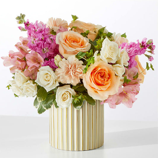 Paradise Bouquet with Ivory Vase –  Carisma Florists, Mississauga ON