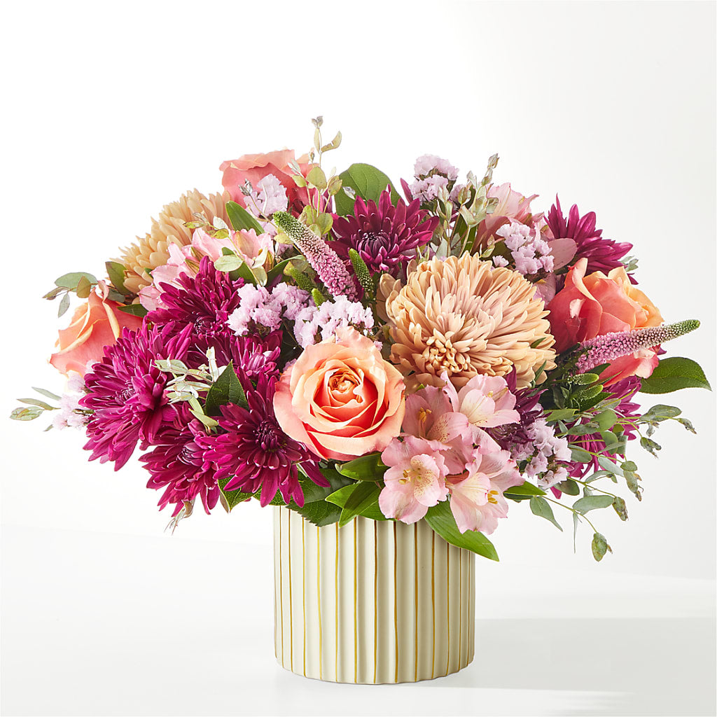 Berry Cobbler Bouquet with Ivory Vase –  Carisma Florists, Mississauga ON