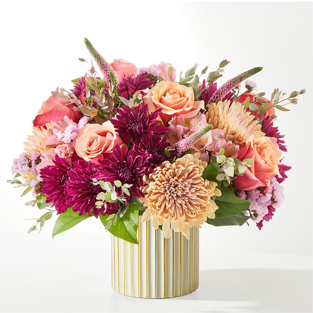 Berry Cobbler Bouquet with Ivory Vase –  Carisma Florists, Mississauga ON