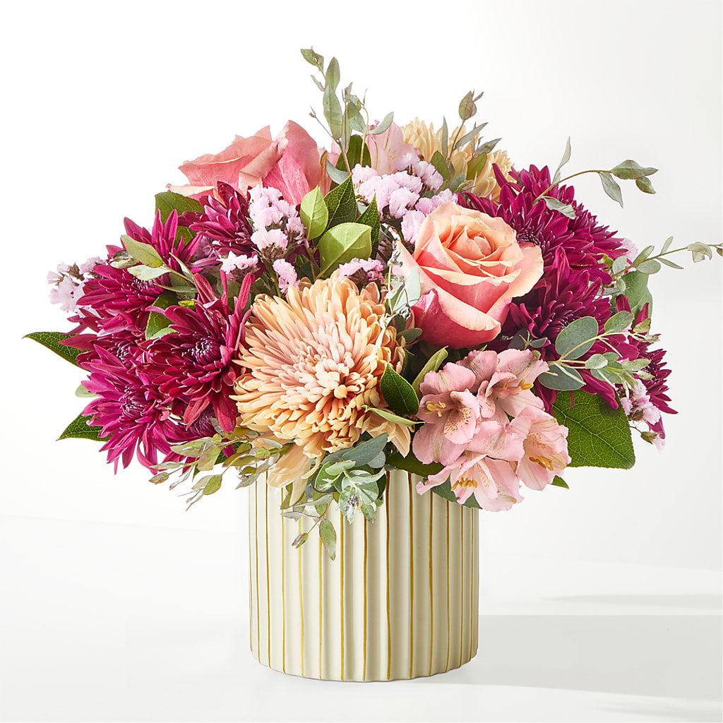 Berry Cobbler Bouquet with Ivory Vase –  Carisma Florists, Mississauga ON