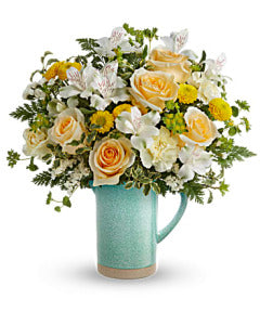 Teleflora's Adored Aqua Bouquet DX