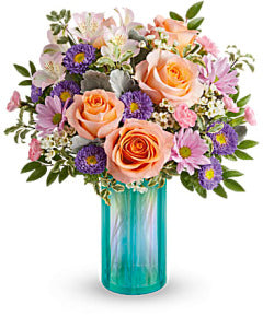 Teleflora's Aqua Rose Bouquet