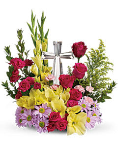 Teleflora's Crystal Cross Bouquet