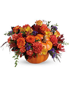 Teleflora's Hauntingly Pretty Pumpkin Bouquet