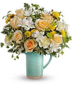 Teleflora's Adored Aqua Bouquet DX